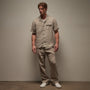 Linen Short Sleeve Pocket Shirt in Mineral Pigment | James Perse Los Angeles