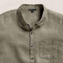 Lightweight Linen Shirt in Birch Pigment | James Perse Los Angeles