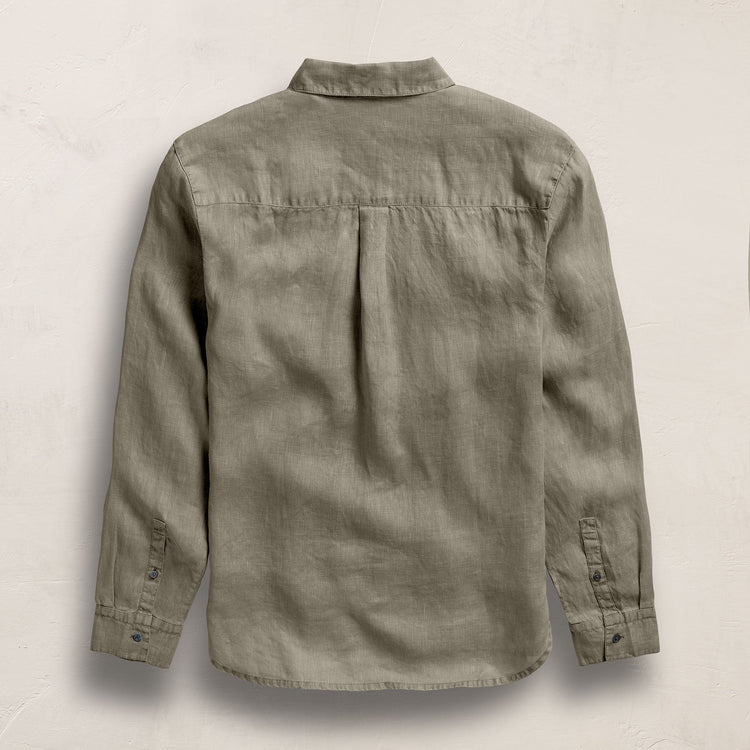Lightweight Linen Shirt in Birch Pigment | James Perse Los Angeles