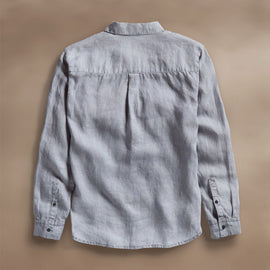 Lightweight Linen Shirt in Grey Sky Pigment | James Perse Los Angeles