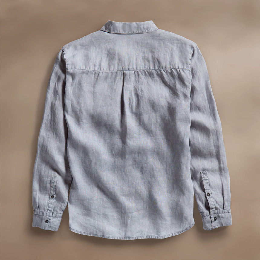 Lightweight Linen Shirt in Grey Sky Pigment | James Perse Los Angeles