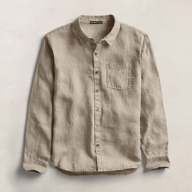 Lightweight Linen Shirt in Mineral Pigment | James Perse Los Angeles