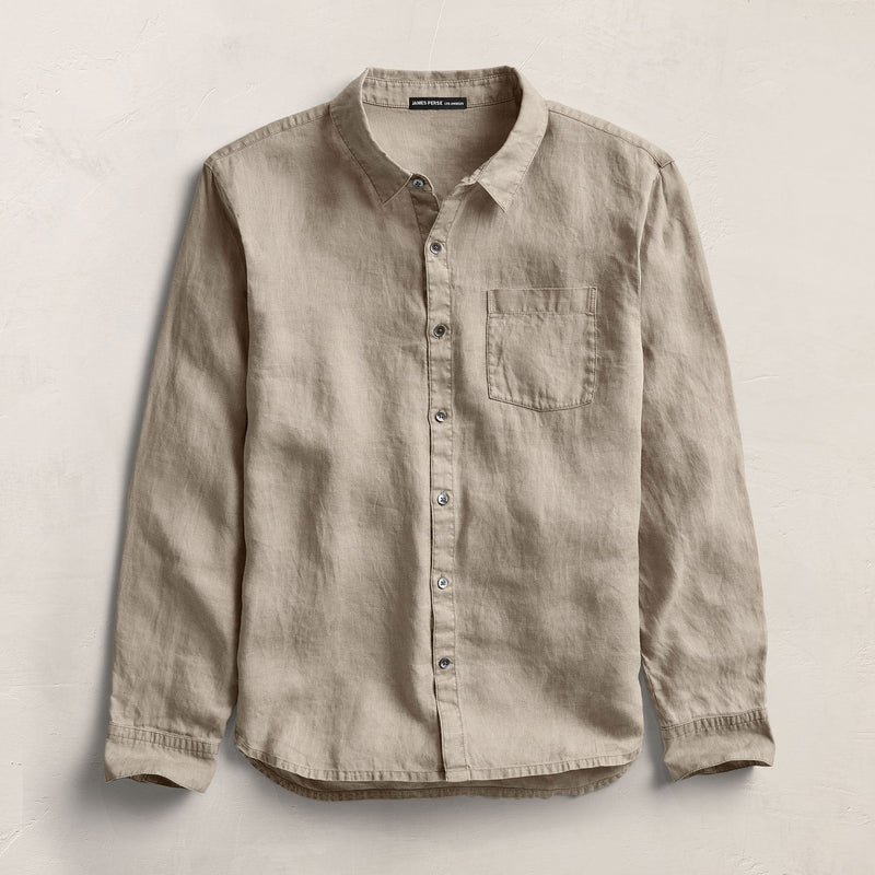 Lightweight Linen Shirt - Mineral Pigment