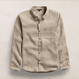 Lightweight Linen Shirt in Overcast Pigment | James Perse Los Angeles