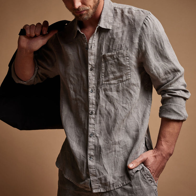 james perse linen shirt