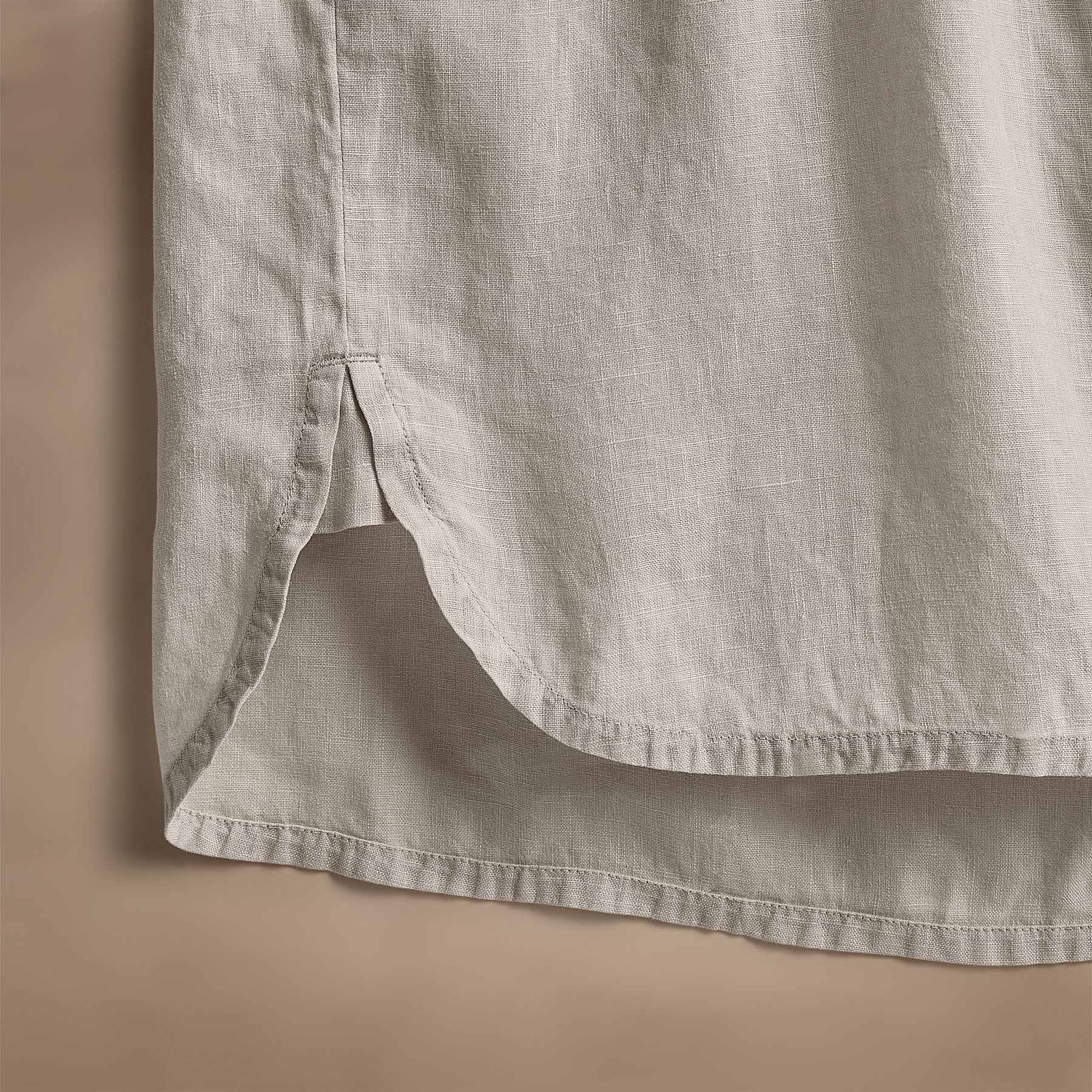 Lightweight Linen Shirt in Salt Pigment | James Perse Los Angeles