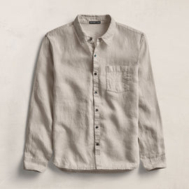 Lightweight Linen Shirt in Salt Pigment | James Perse Los Angeles