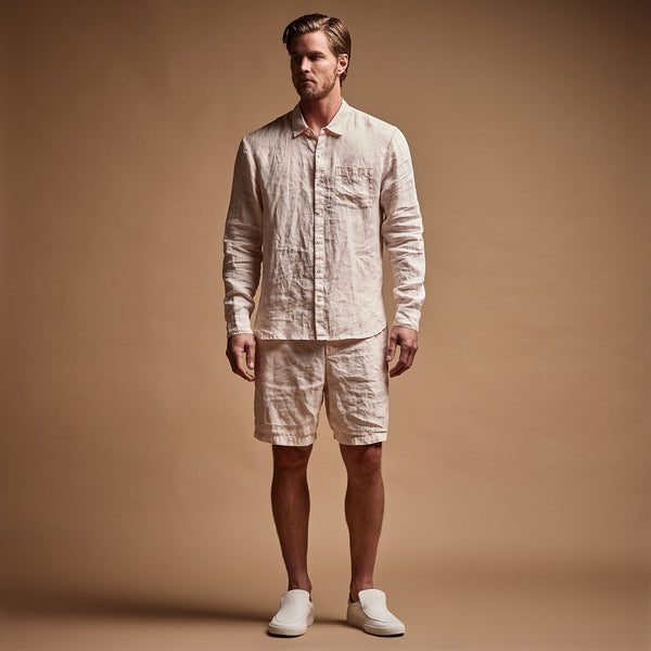 Lightweight Linen Shirt in Zephyr Pigment | James Perse Los Angeles