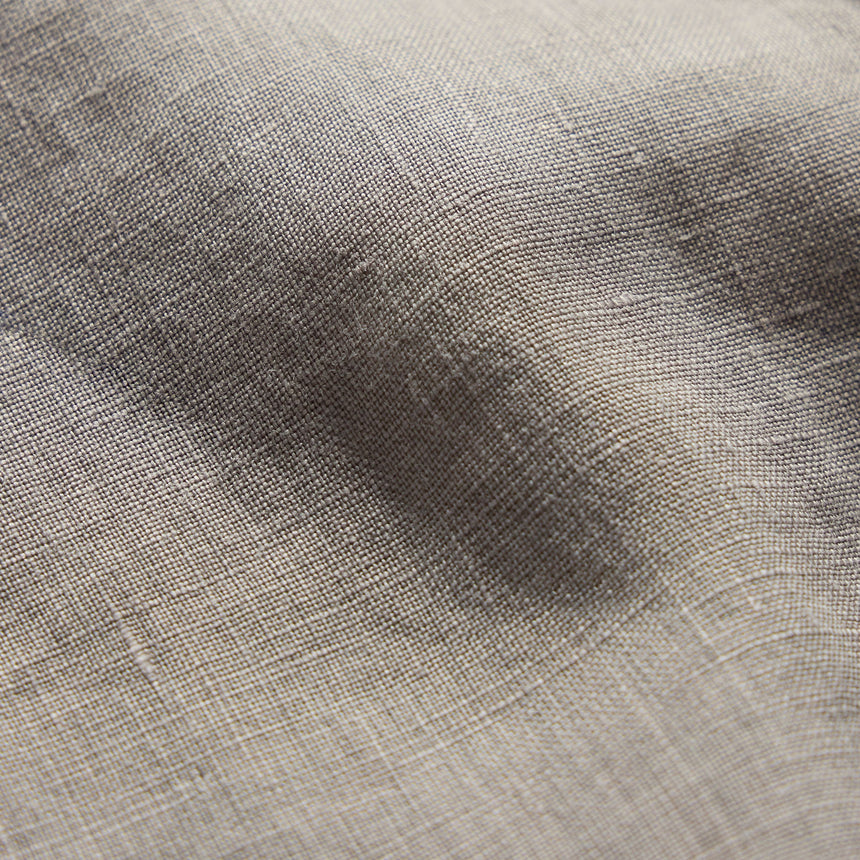 Lightweight Linen Short Sleeve Shirt - Fog Pigment