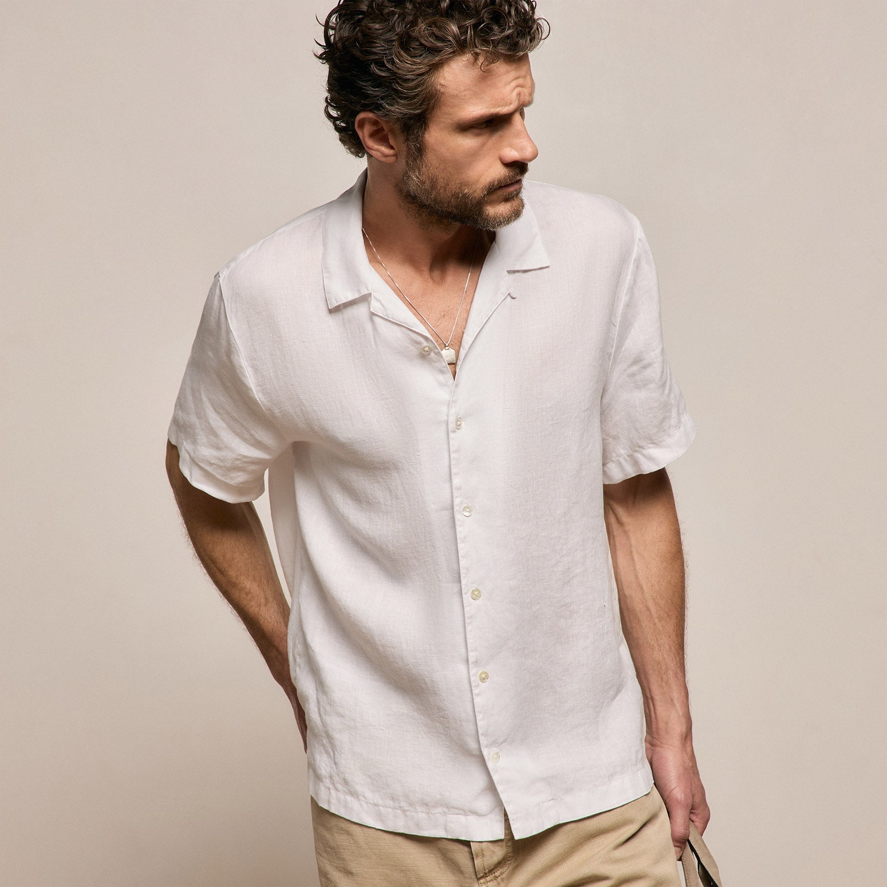 Lightweight Linen Short Sleeve Shirt from James Perse - $225