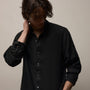 Lightweight Linen Shirt in Black | James Perse Los Angeles