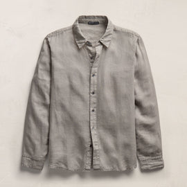 Lightweight Linen Shirt in Fog Pigment | James Perse Los Angeles