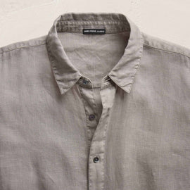 Lightweight Linen Shirt in Fog Pigment | James Perse Los Angeles