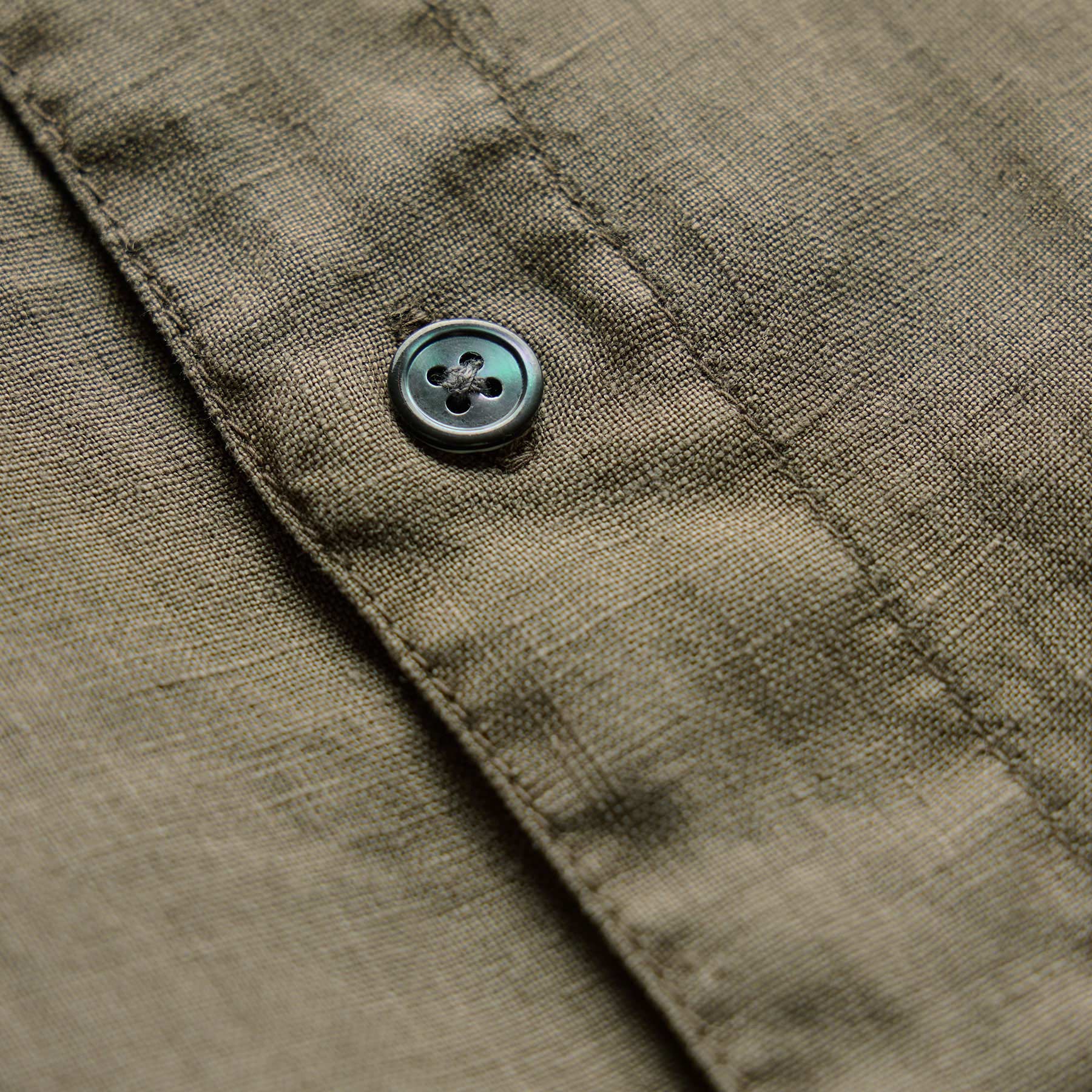 Lightweight Linen Shirt in Light Olive Pigment | James Perse Los Angeles