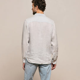 Lightweight Linen Shirt in Memory Pigment | James Perse Los Angeles