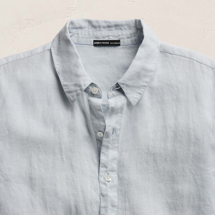 Lightweight Linen Shirt in Memory Pigment | James Perse Los Angeles