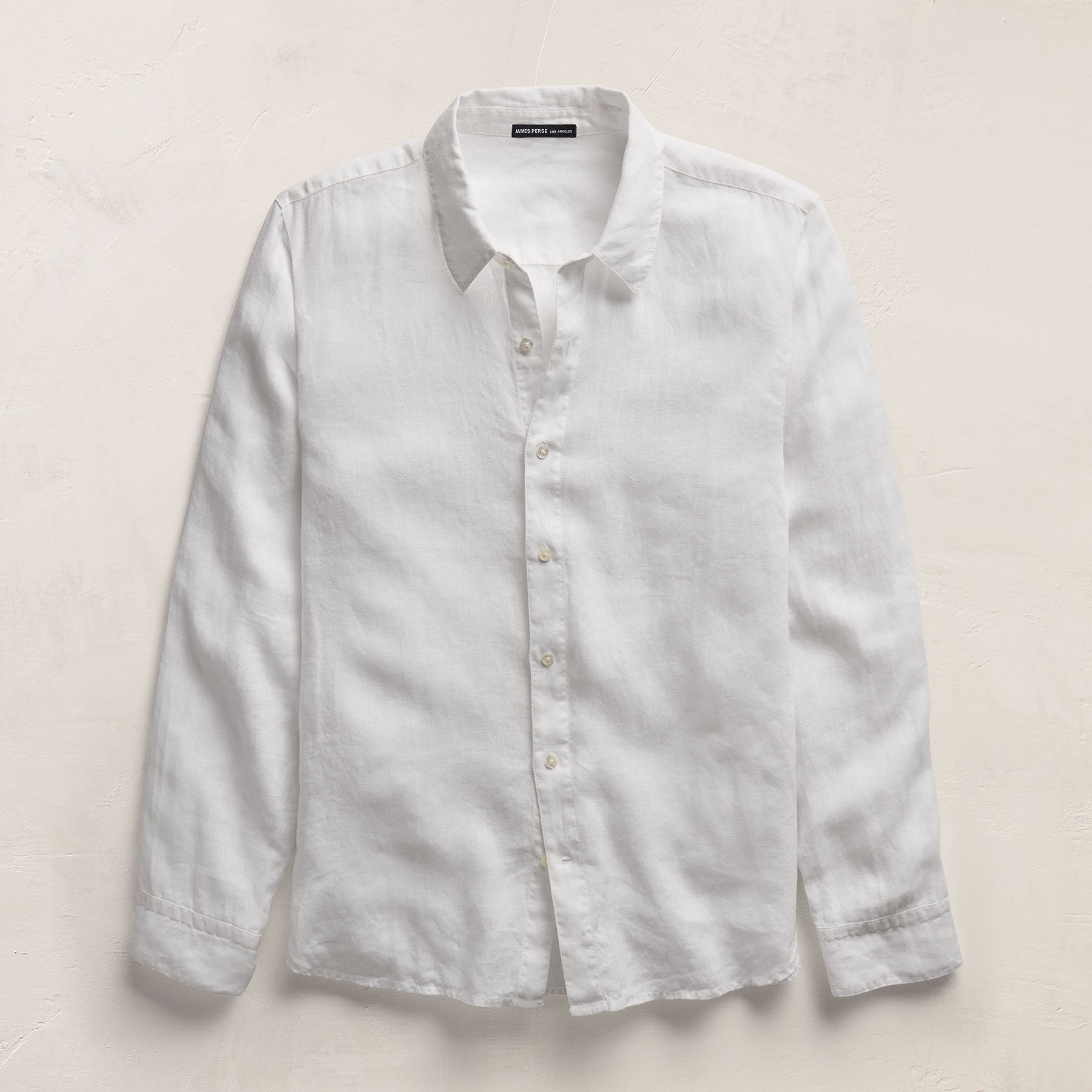 Lightweight Linen Shirt - White | James Perse Los Angeles