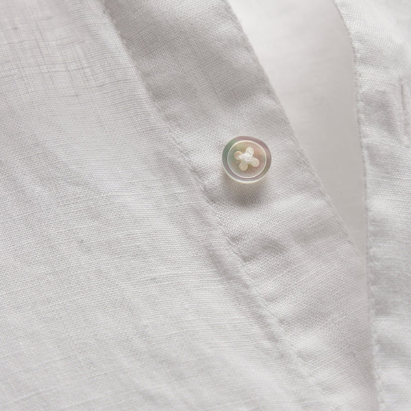 Lightweight Linen Shirt in White | James Perse Los Angeles
