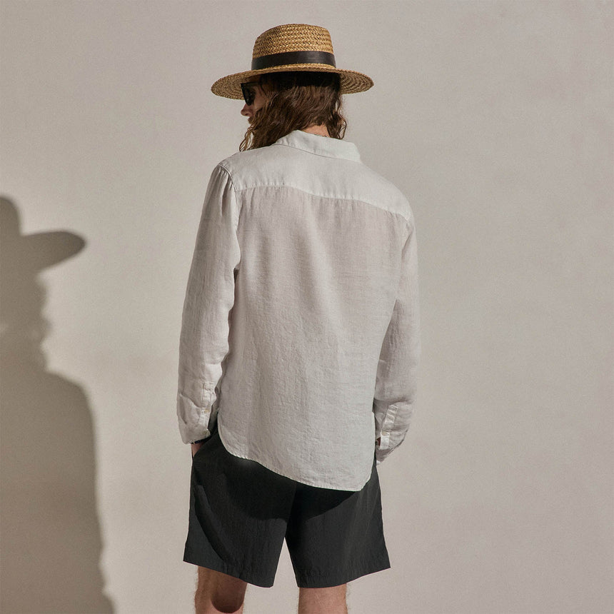 Lightweight Linen Shirt in White | James Perse Los Angeles