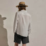 Lightweight Linen Shirt in White | James Perse Los Angeles