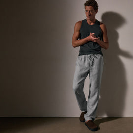 Relaxed Linen Pant in Grey Sky Pigment | James Perse Los Angeles