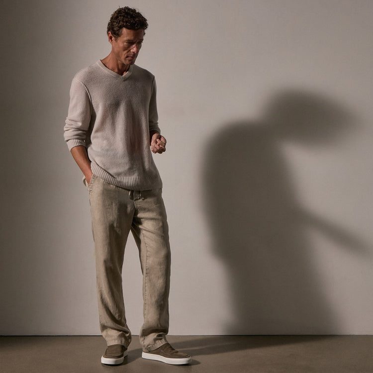 Relaxed Linen Pant in Overcast Pigment | James Perse Los Angeles