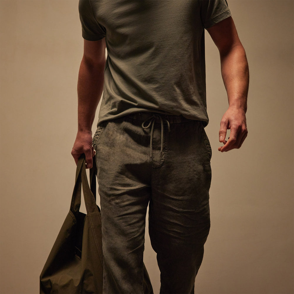 Relaxed Linen Pant in Palm Pigment | James Perse Los Angeles