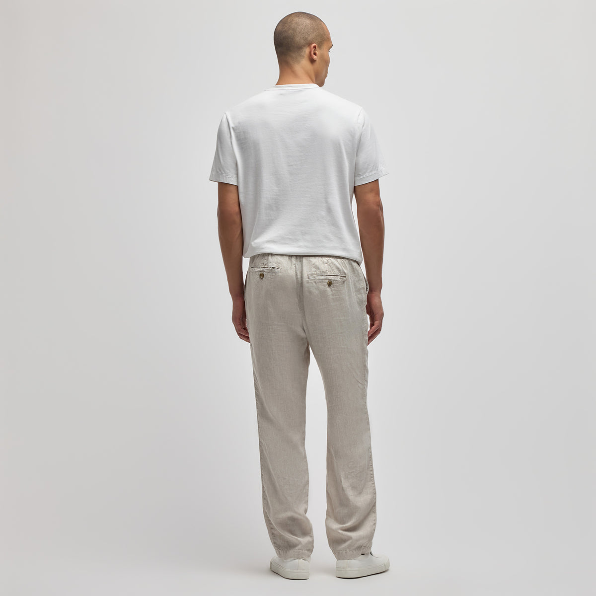 Garment Dyed Linen Pant in Salt Pigment | James Perse Los Angeles