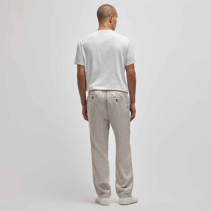 Garment Dyed Linen Pant in Salt Pigment | James Perse Los Angeles