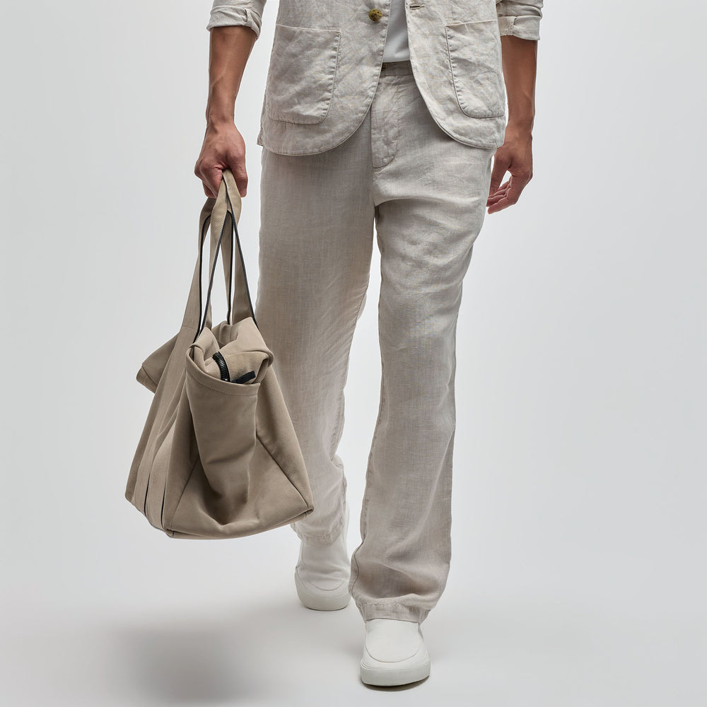 Garment Dyed Linen Pant in Salt Pigment | James Perse Los Angeles