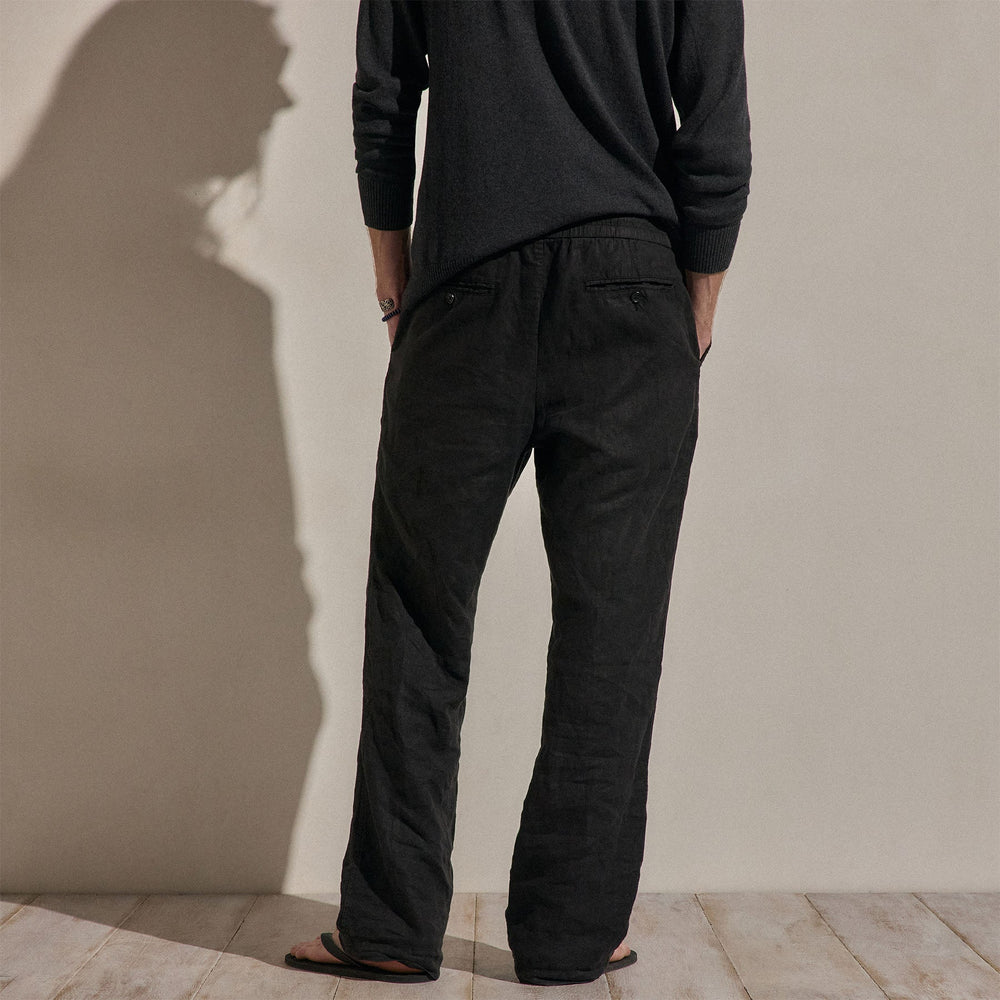 Lightweight Linen Pant in Black | James Perse Los Angeles