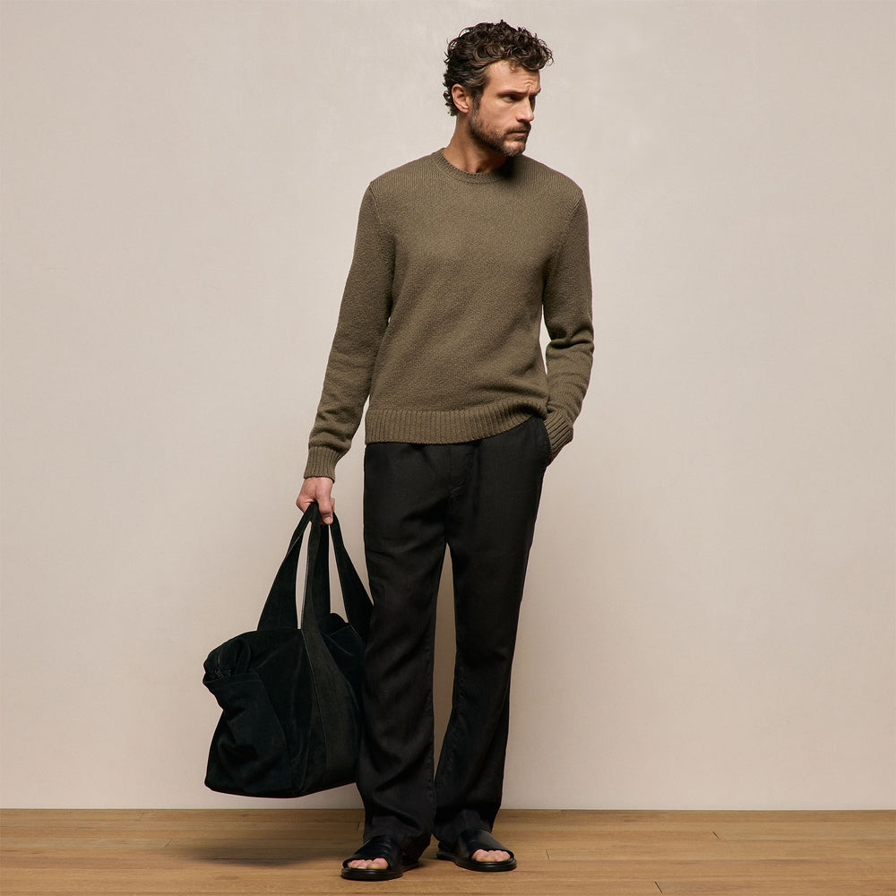 Lightweight Linen Pant in Black | James Perse Los Angeles