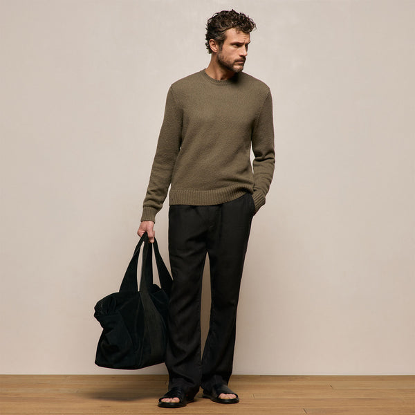 Lightweight Linen Pant in Black | James Perse Los Angeles