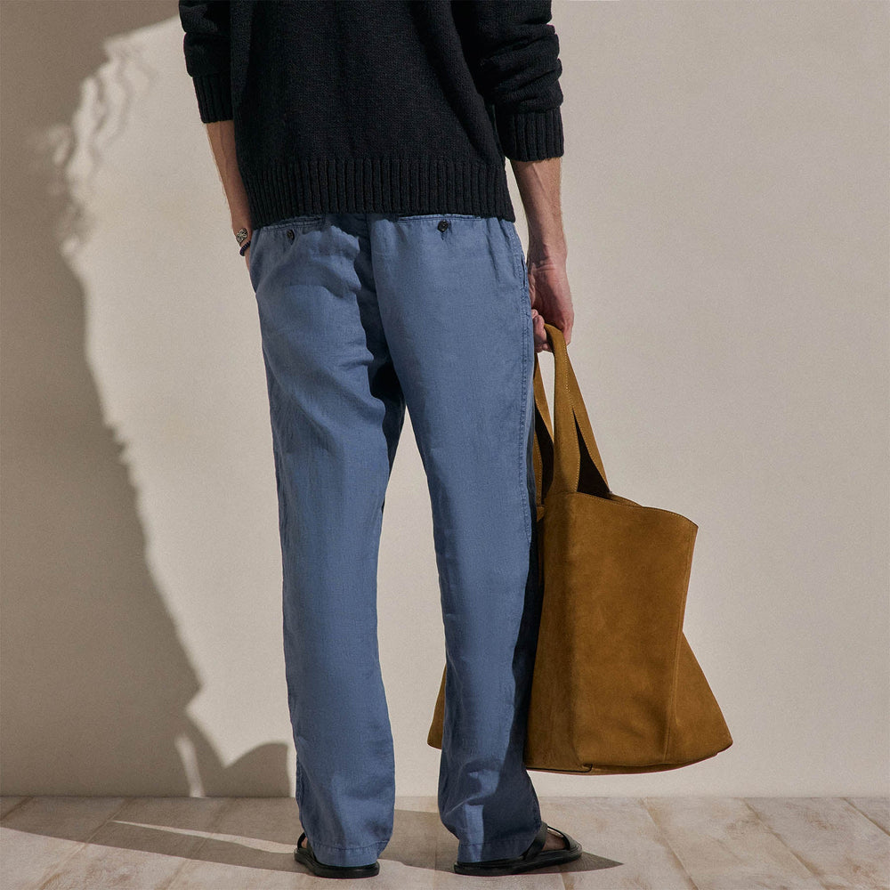 Lightweight Linen Pant in Danube Pigment | James Perse Los Angeles