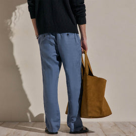 Lightweight Linen Pant in Danube Pigment | James Perse Los Angeles