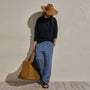 Lightweight Linen Pant in Danube Pigment | James Perse Los Angeles