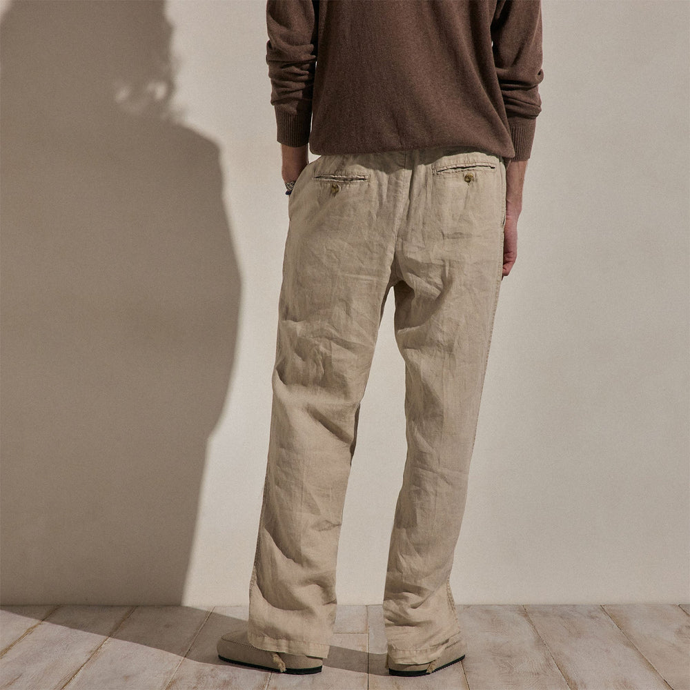 Lightweight Linen Pant in Flax Pigment | James Perse Los Angeles