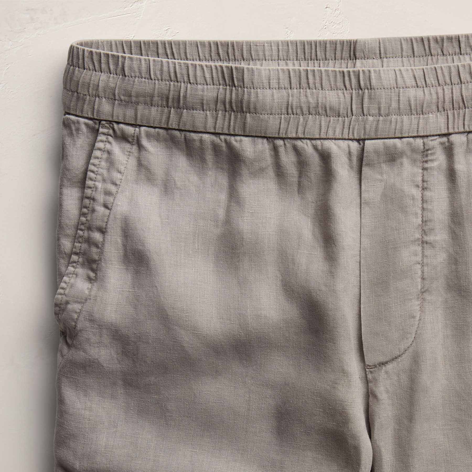 Lightweight Linen Pant in Fog Pigment | James Perse Los Angeles