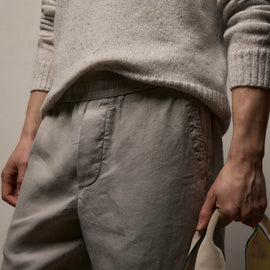 Lightweight Linen Pant in Fog Pigment | James Perse Los Angeles