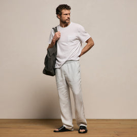 Lightweight Linen Pant in Memory Pigment | James Perse Los Angeles