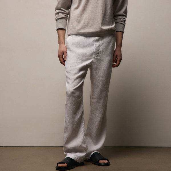 Lightweight Linen Pant in White | James Perse Los Angeles