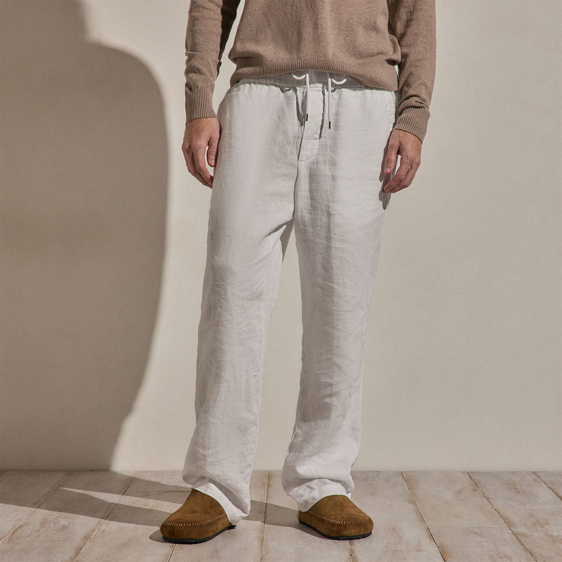 Lightweight Linen Pant in White | James Perse Los Angeles