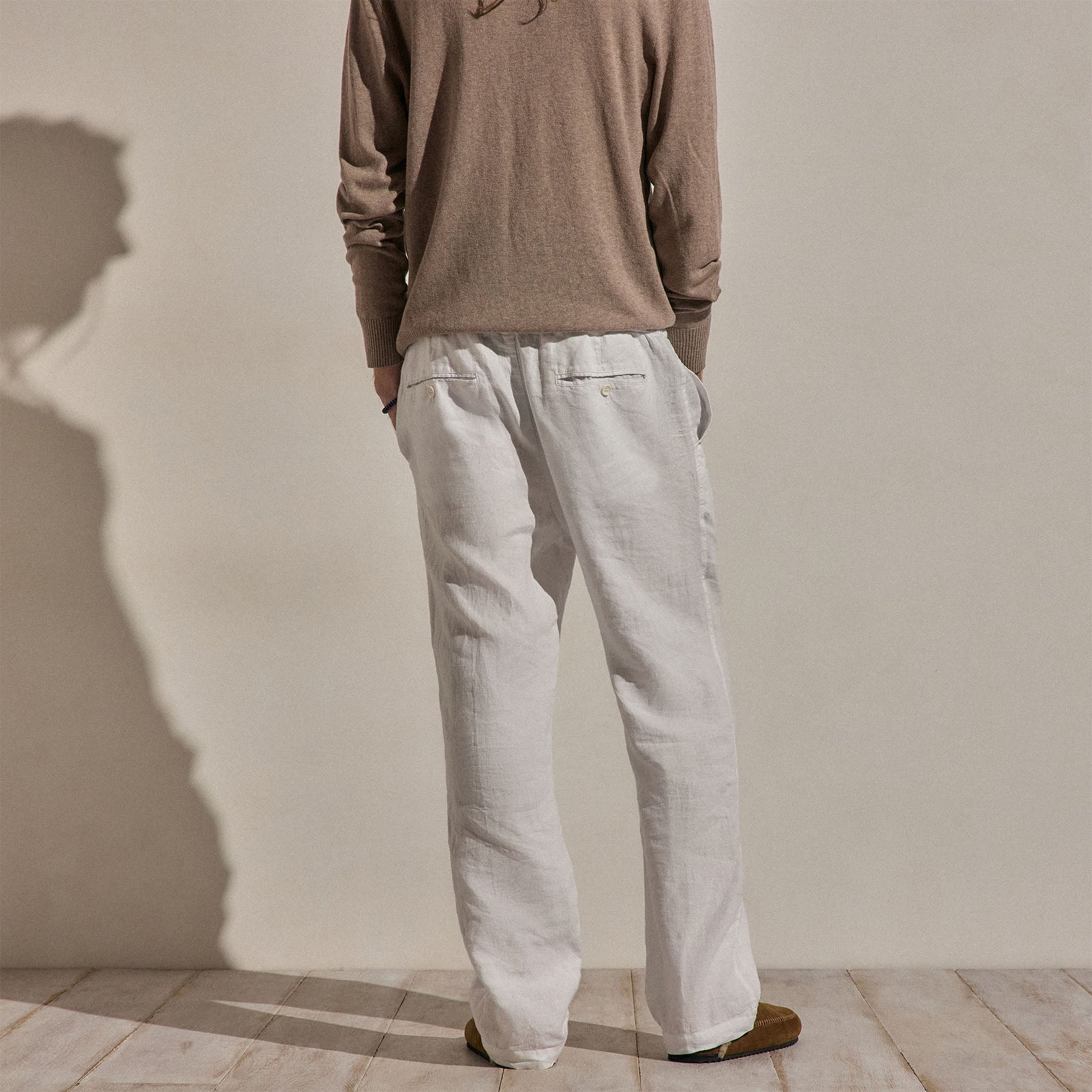 Lightweight Linen Pant in White | James Perse Los Angeles