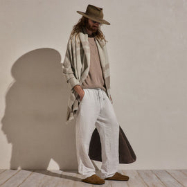Lightweight Linen Pant in White | James Perse Los Angeles