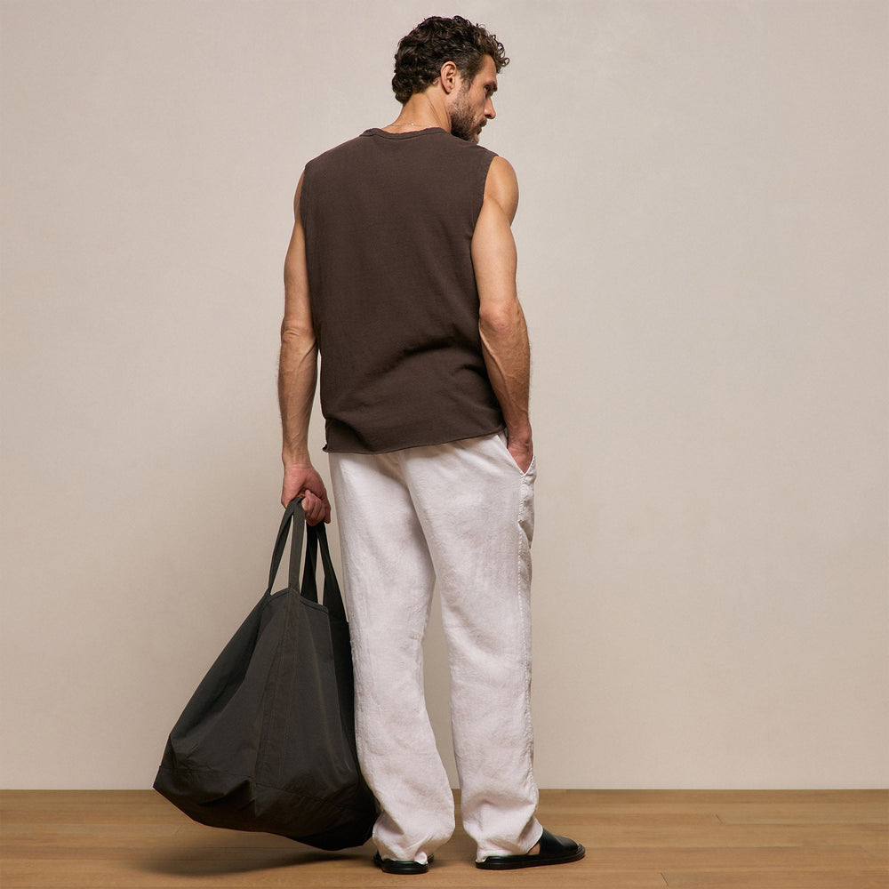 Lightweight Linen Pant in White | James Perse Los Angeles
