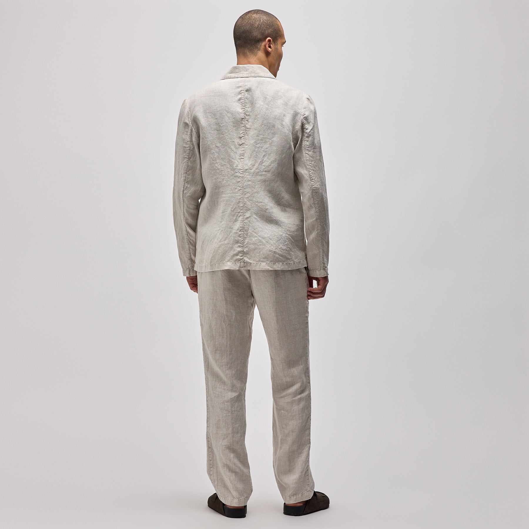 Linen Blazer - Salt Pigment | James Perse Los Angeles