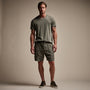 Utility Linen Short in Palm Pigment | James Perse Los Angeles