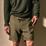 Relaxed Fit Linen Short in Birch Pigment | James Perse Los Angeles
