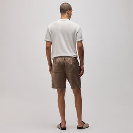 Relaxed Fit Linen Short in Cargo Pigment | James Perse Los Angeles