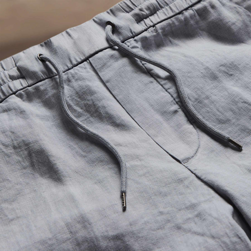 Relaxed Fit Linen Short in Grey Sky Pigment | James Perse Los Angeles